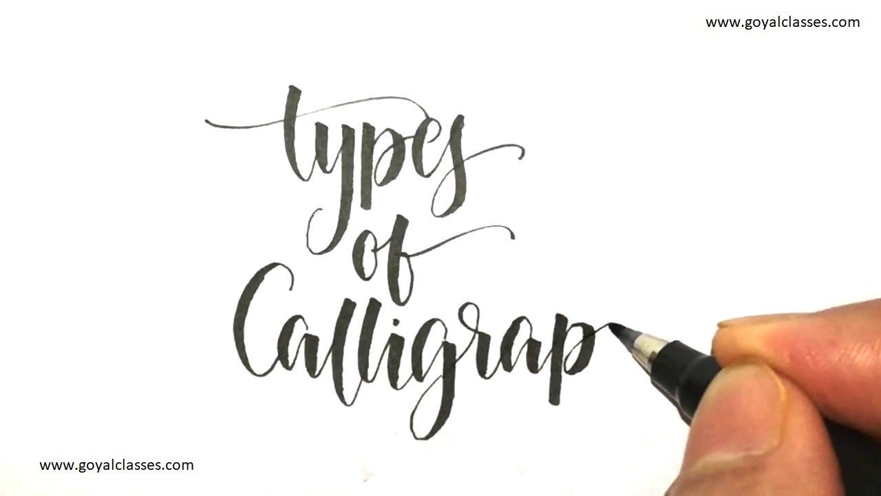 What is Calligraphy? How it is different from Handwriting? - GOYAL CLASSES